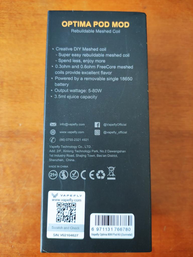 Vapefly optima 80w il punto di svolta - Box Mods - Svapo.it